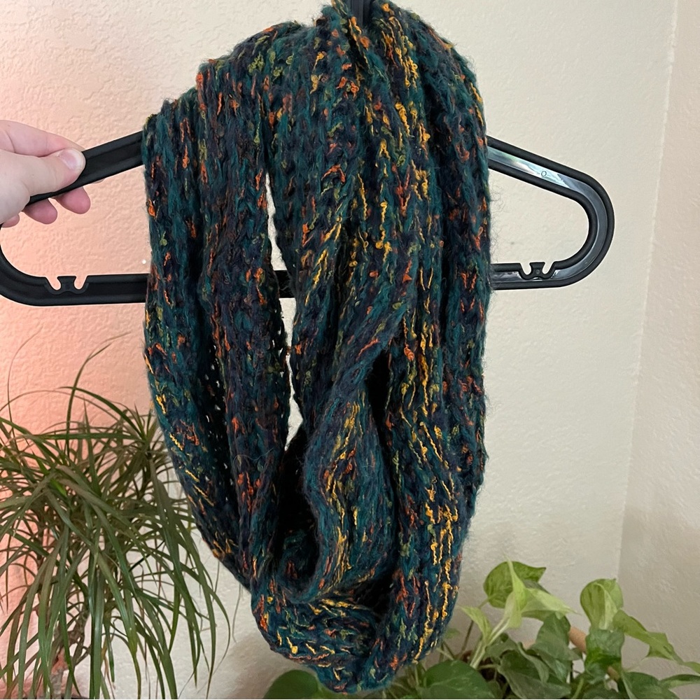 Cozy knit infinity scarf